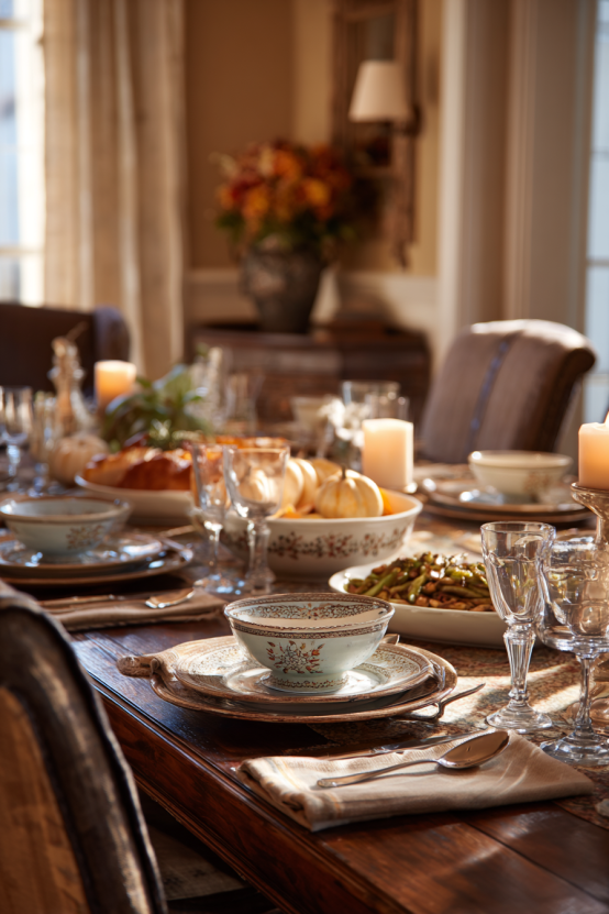 Welcoming Thanksgiving Decorations Table Setting
