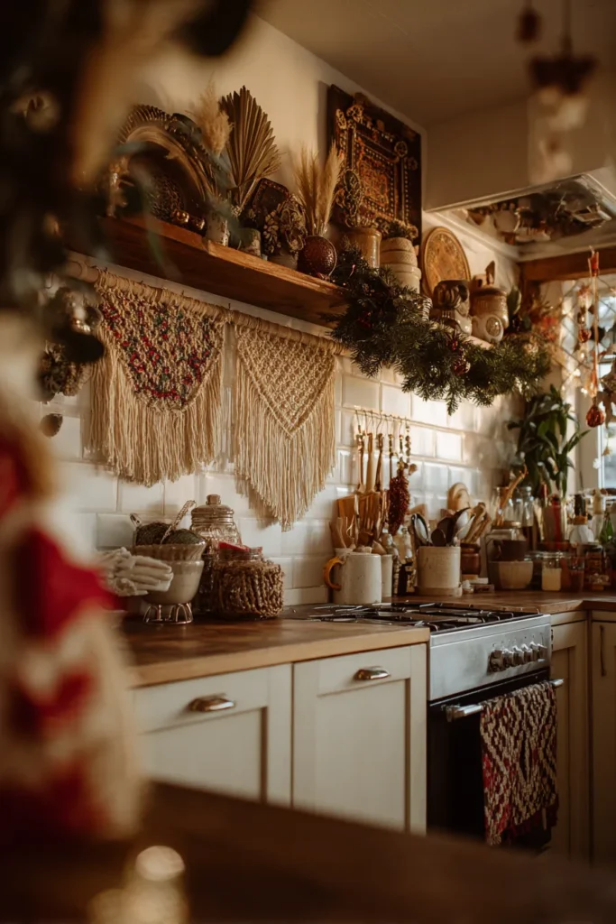 Mix Global Ornaments with Macrame