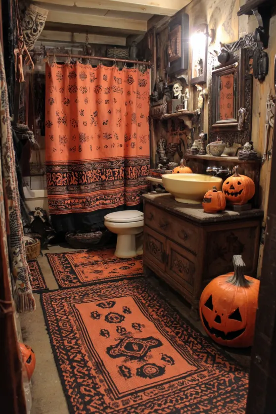 American Colonial Modern Haunted Bathroom
