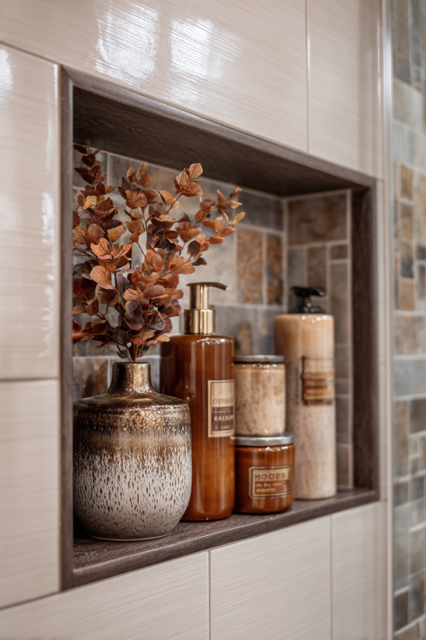 Fall Shower Niche Organization