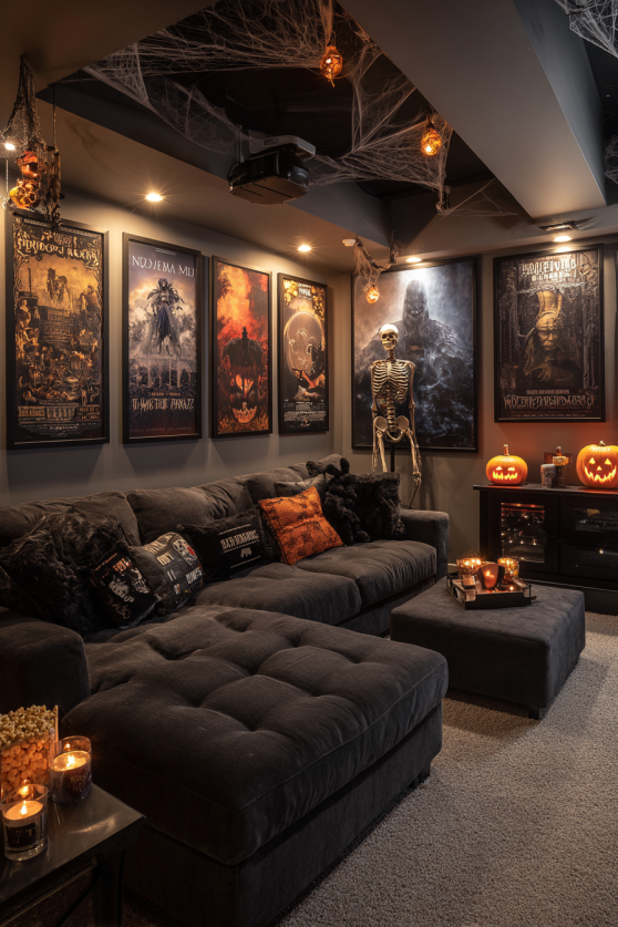Home Theater Halloween Movie Night