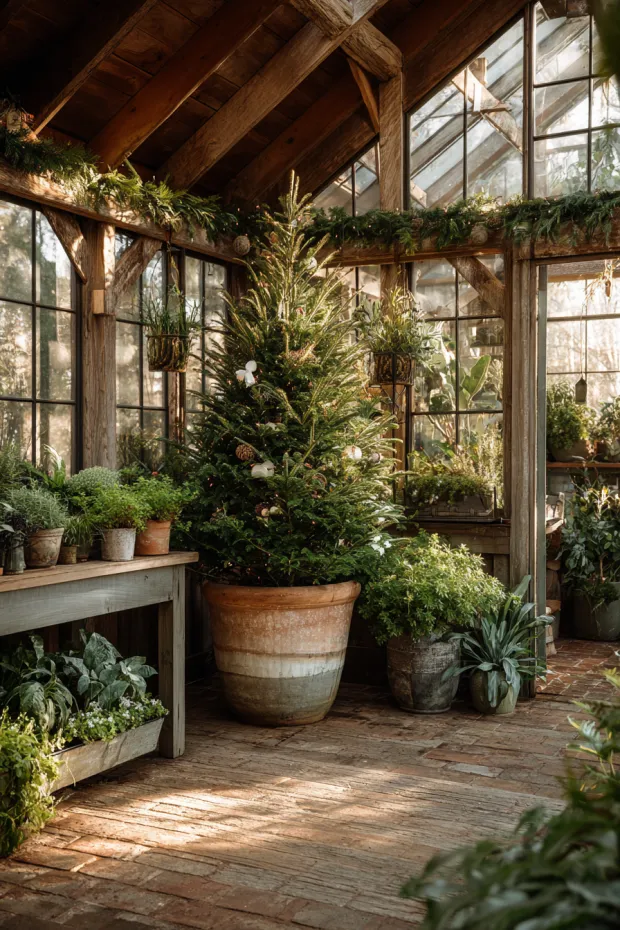 Living Terra Cotta Greenhouse Tree