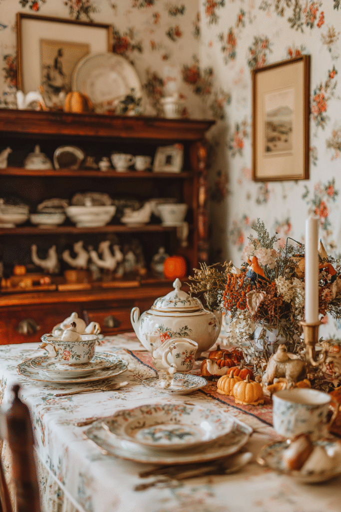 Seasonal Charm Thanksgiving Decorations Table Setting