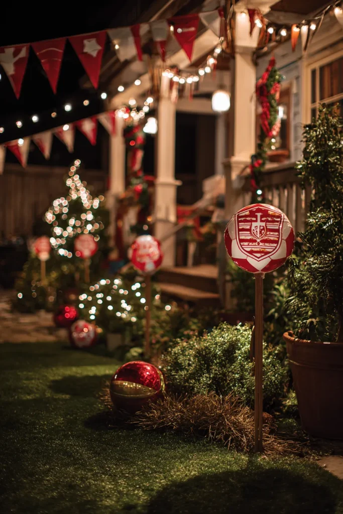 Install Weather-Resistant Flying Pitch Decorations