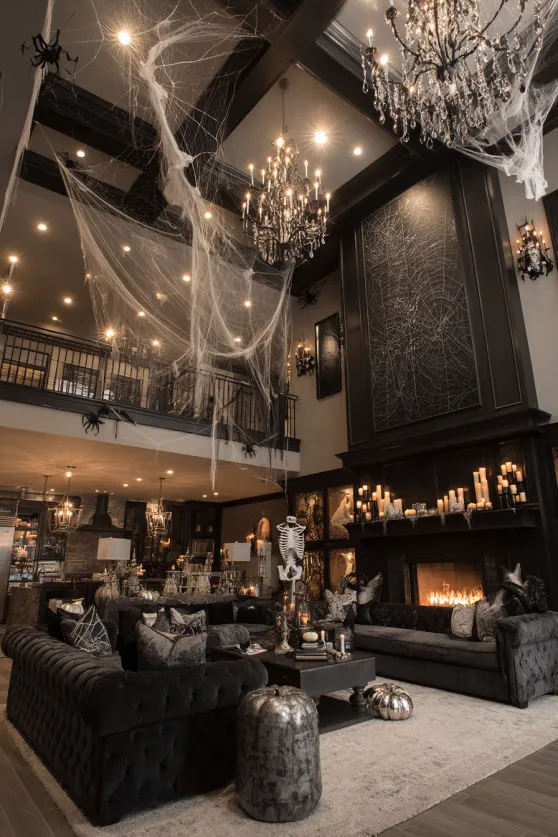 Grand Modern Haunted Mansion Interior