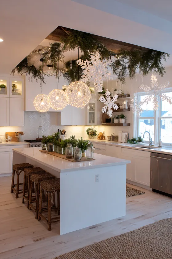 Kitchen Island Pendant Christmas Canopy
