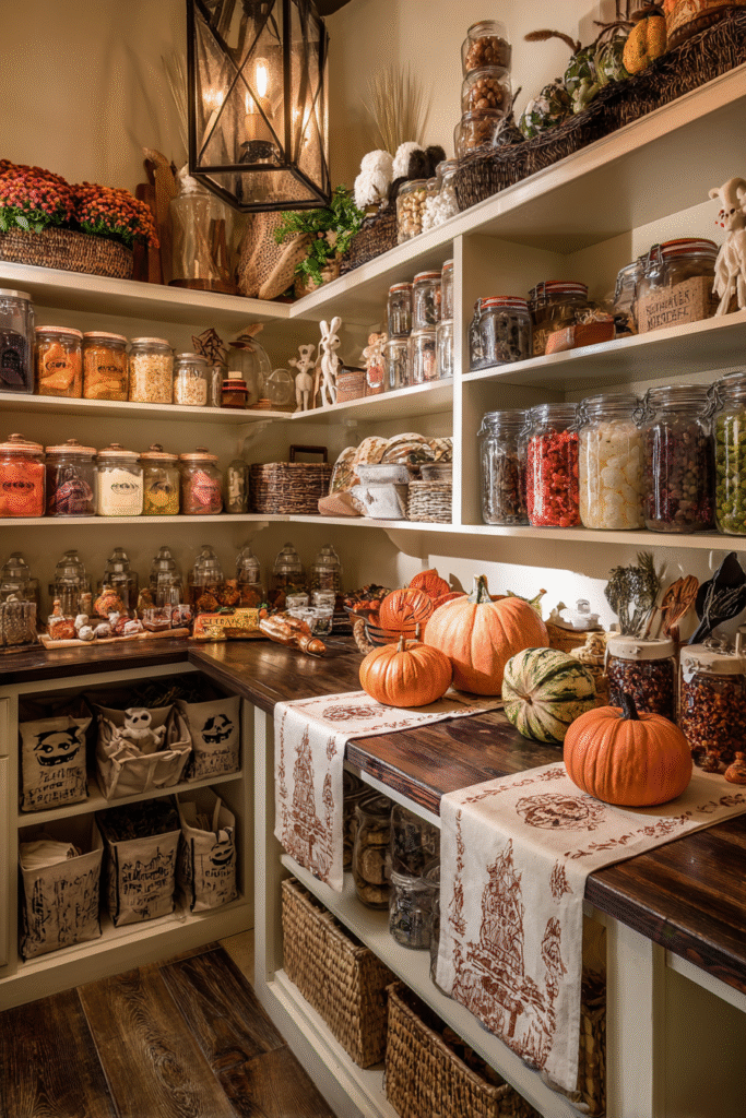 Walk-in Pantry Fall Halloween Decor Storage Style