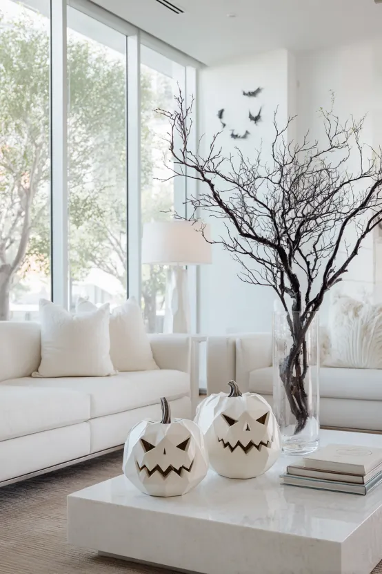 Minimalist Horror-Inspired Living Room