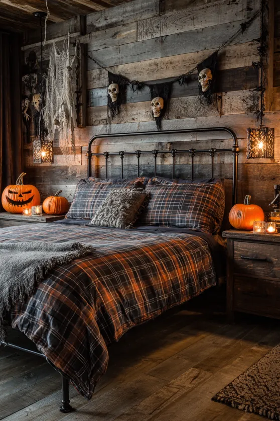 Rustic Halloween Bedroom Charm