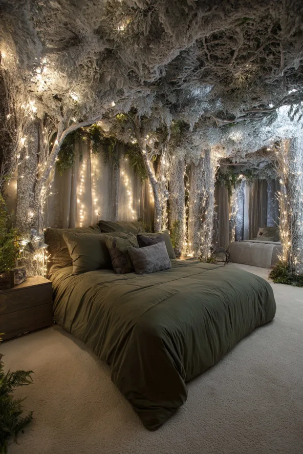 Winter Forest Guest Retreat Styling