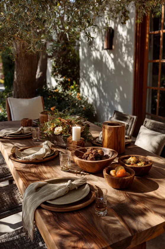Outdoor Thanksgiving Patio