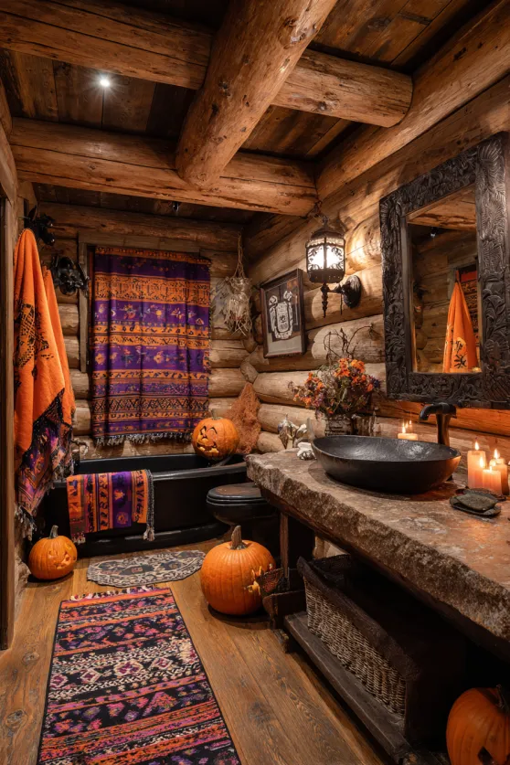 Rustic Mountain Modern Haunted Bathroom