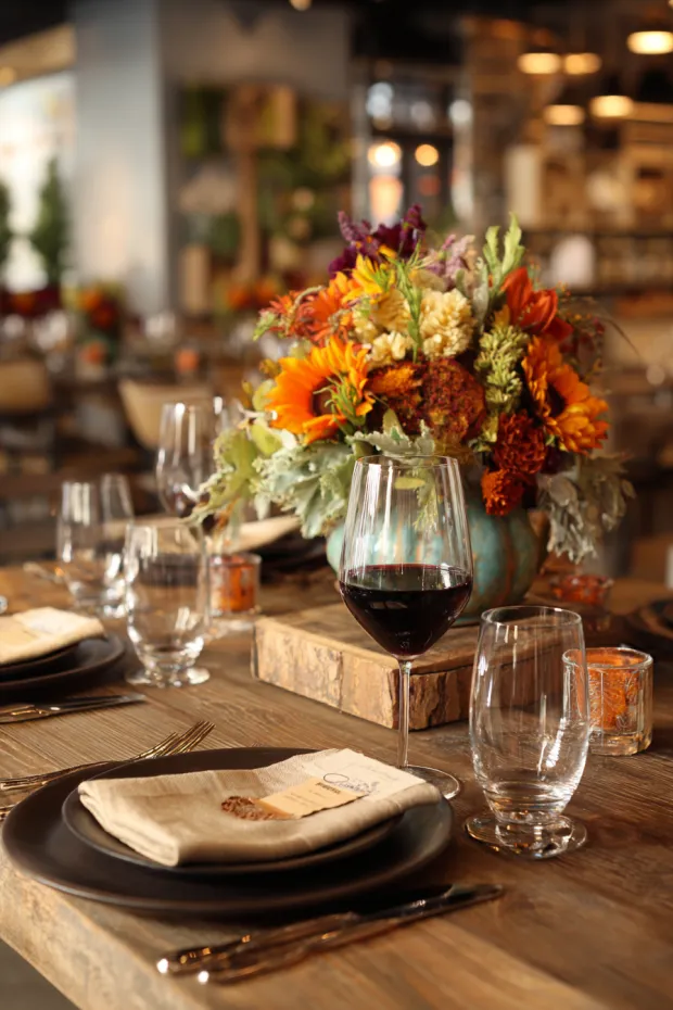 Seasonal Business Rustic Autumn Marketing Table