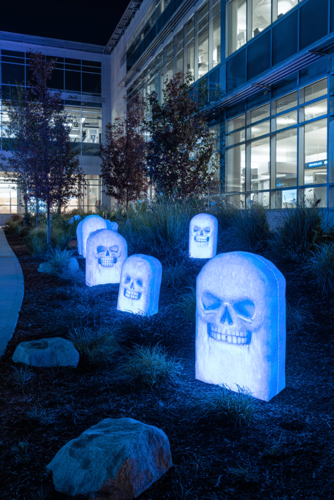 Tech Campus Halloween Spooky Graveyard Modern