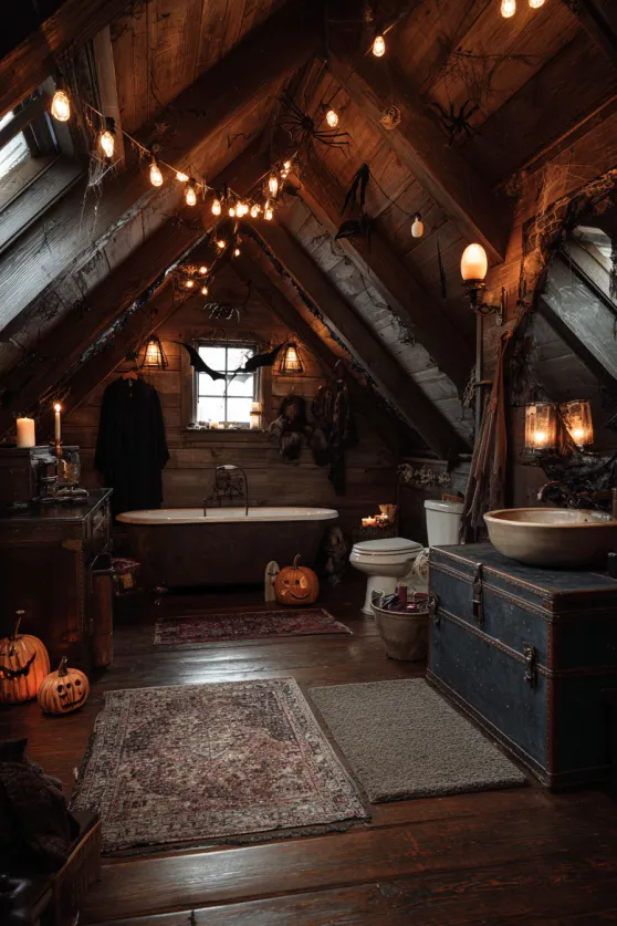 Attic Modern Haunted Bathroom