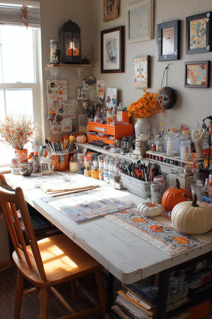 Craft Room Fall Halloween Decor Creative Inspiration