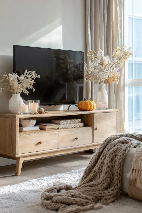Scandinavian Halloween TV Hygge Corner