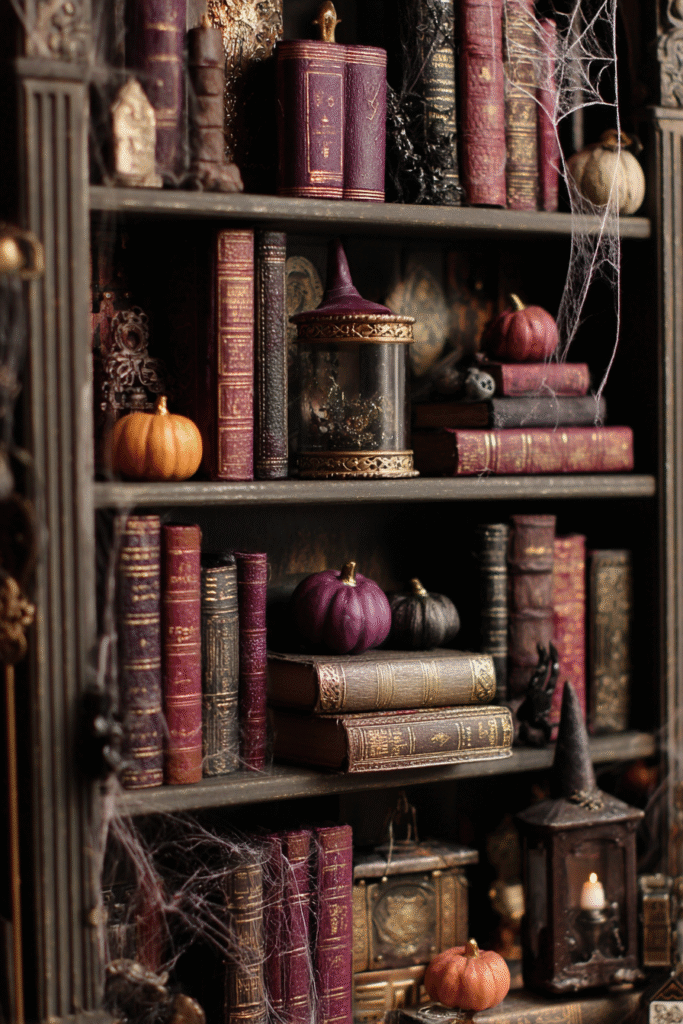 Secret Library Halloween Spooky Bookcase and Decor Ideas