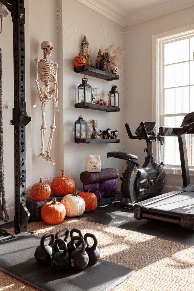 Exercise Room Fall Halloween Decor Motivation Station