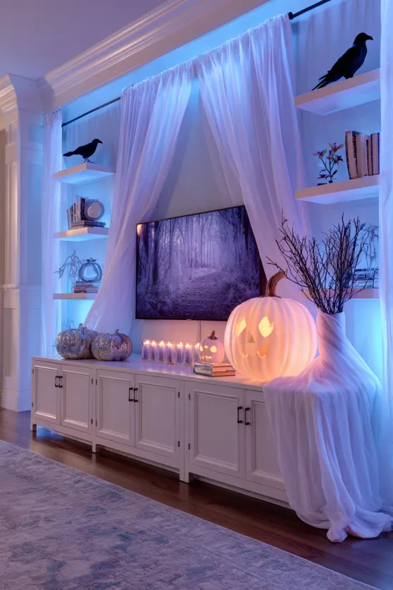 Haunted Minimalist Living Room