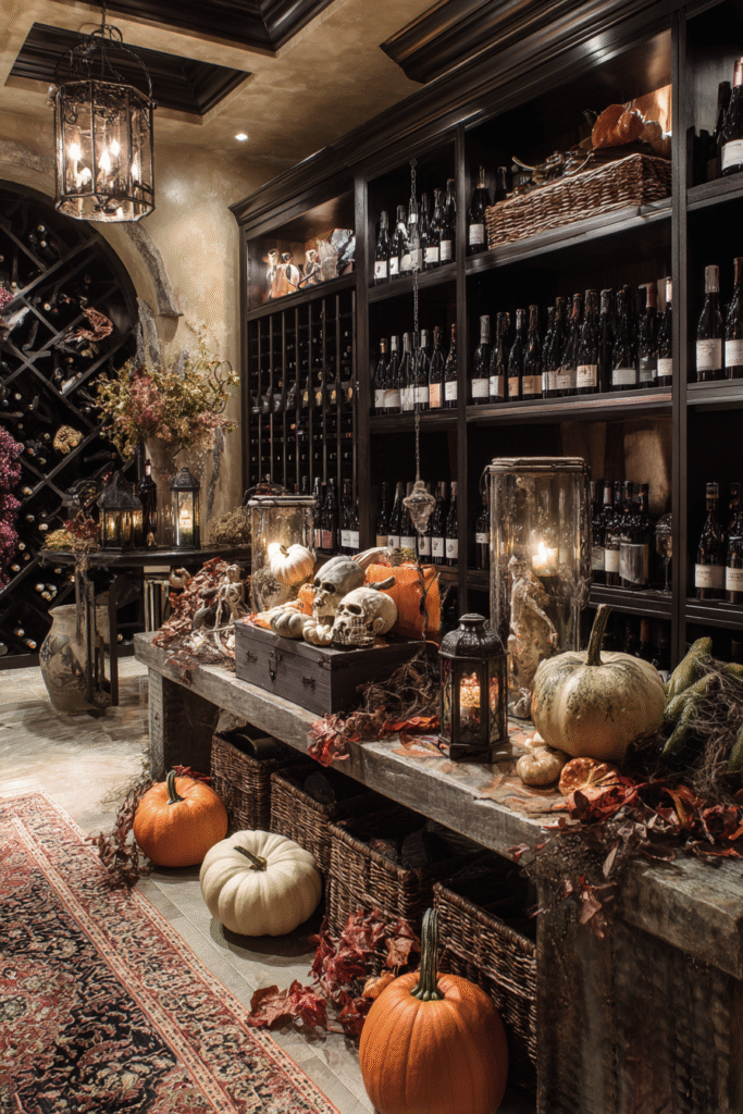 Wine Cellar Fall Halloween Decor Sophisticated Spirits