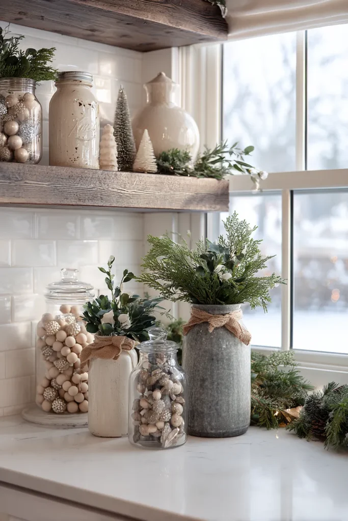 Display Mason Jar Kitchen Luminaries
