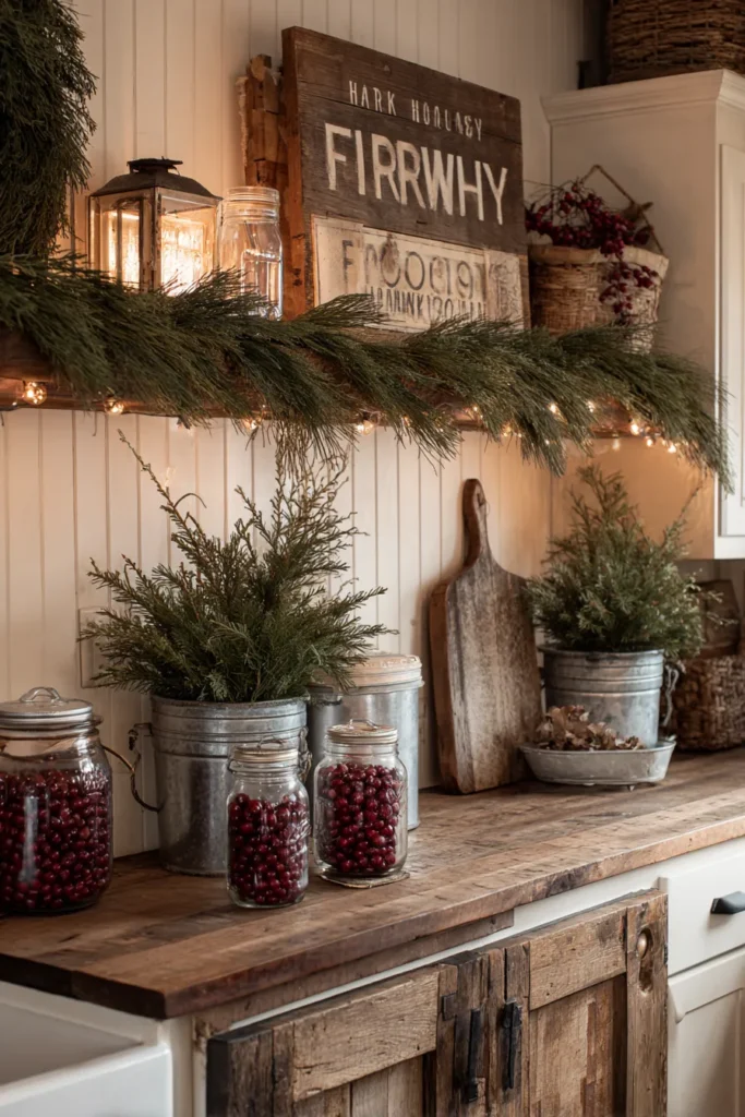 Display Reclaimed Wood Holiday Messages