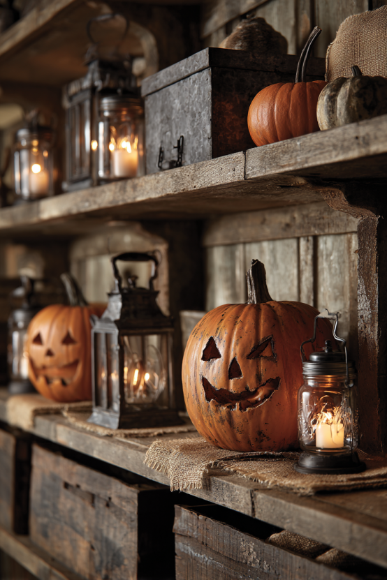 Farmhouse Loft Cabinet Terrifying Seasonal Styling