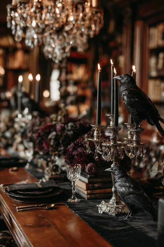 Gothic Halloween Dining Room