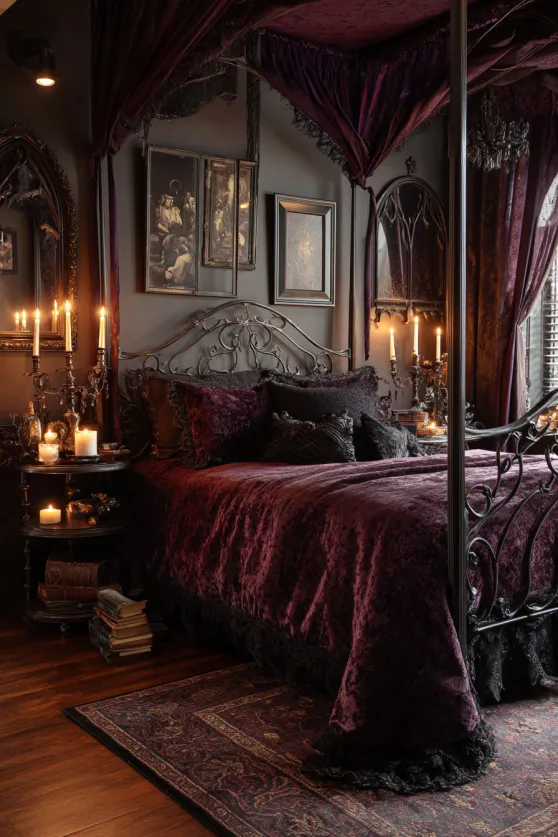 Gothic Halloween Master Bedroom