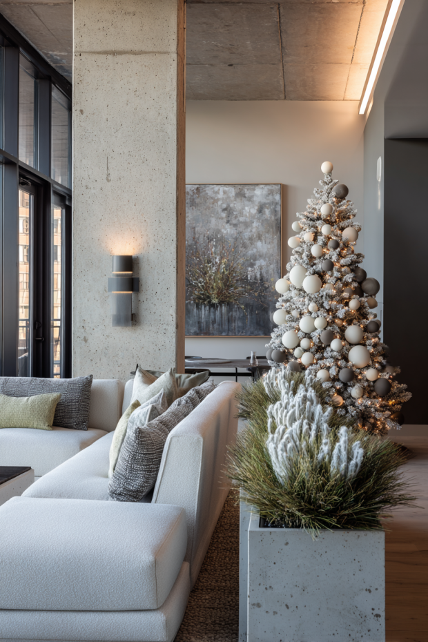 Gradient Spherical Urban Corner Display