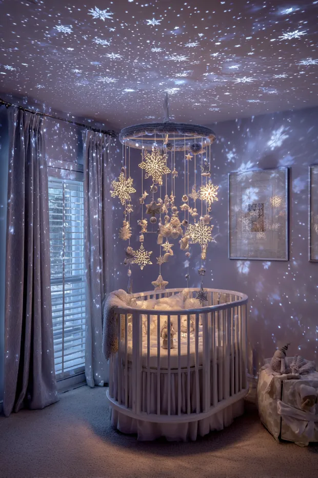 Magical Color-Changing Nursery Christmas Mobile