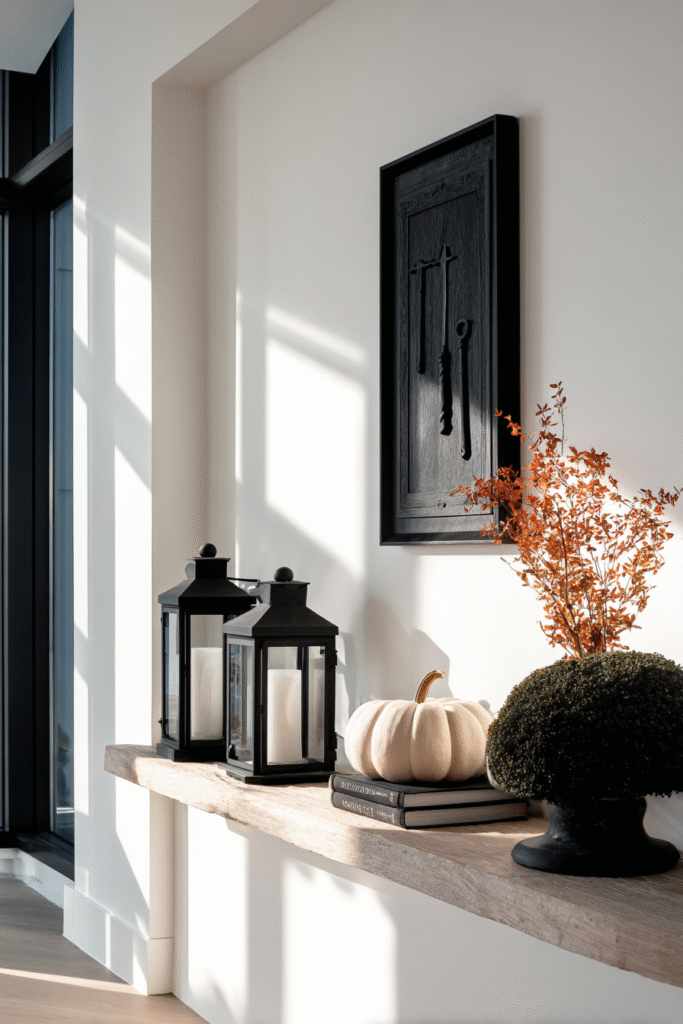 Minimalist Haunted Halloween Party Decor Ideas Entryway