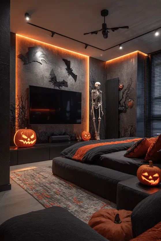Skeletons and Jack-o'-Lanterns Setup