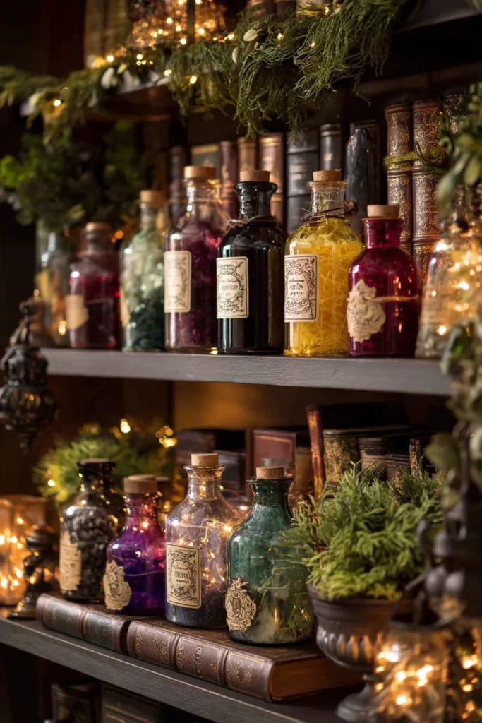Fill Glass Bottles with Lights