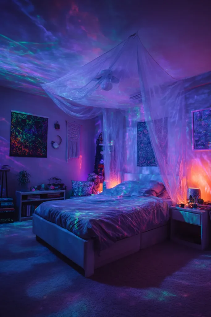 Bedroom Spooky Sleepover Setup