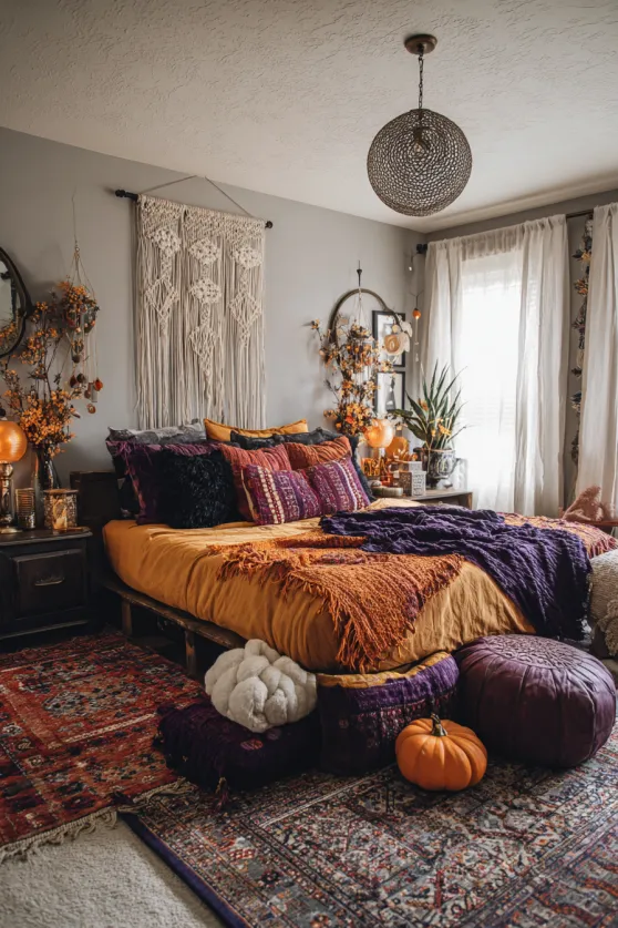 Bohemian Halloween Bedroom Retreat