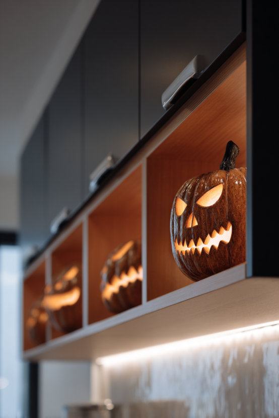 Modern Kitchen Wall Cupboard Horror Integration