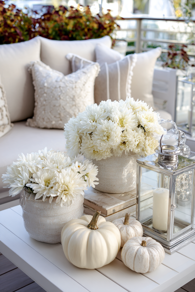 Sophisticated Monochromatic Porch