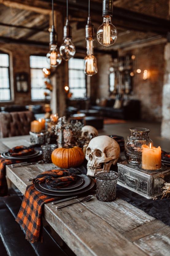 Urban Industrial Halloween Apartment
