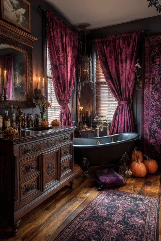 Victorian-Inspired Haunted Bathroom