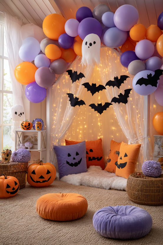 Whimsical Halloween Kids' Playroom