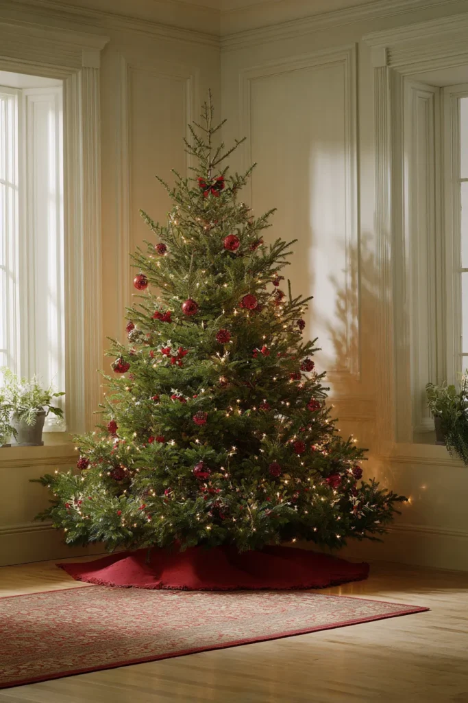 Corner Christmas Tree Ideas Maximizing Room Layout