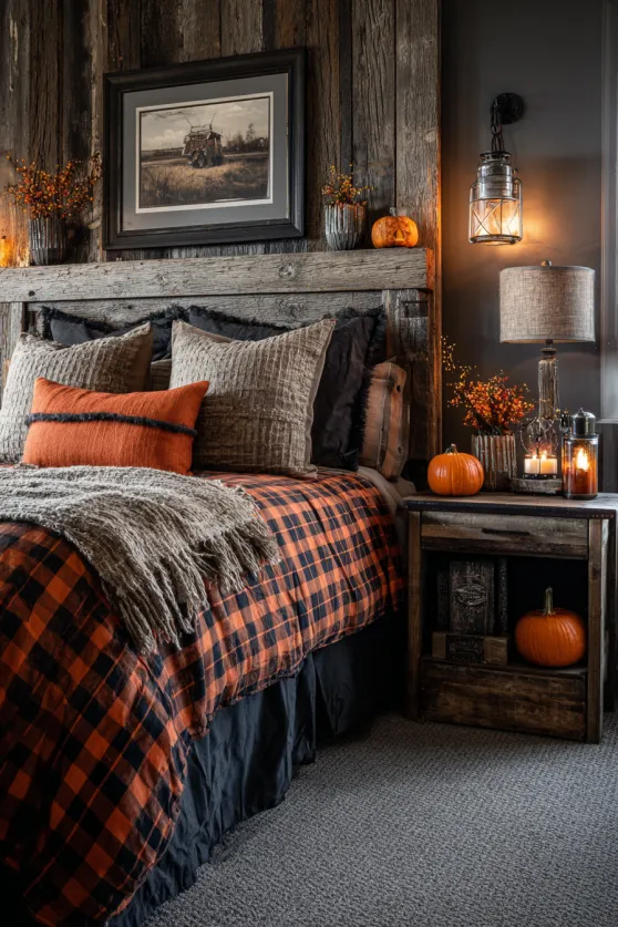 Farmhouse Halloween Bedroom Charm