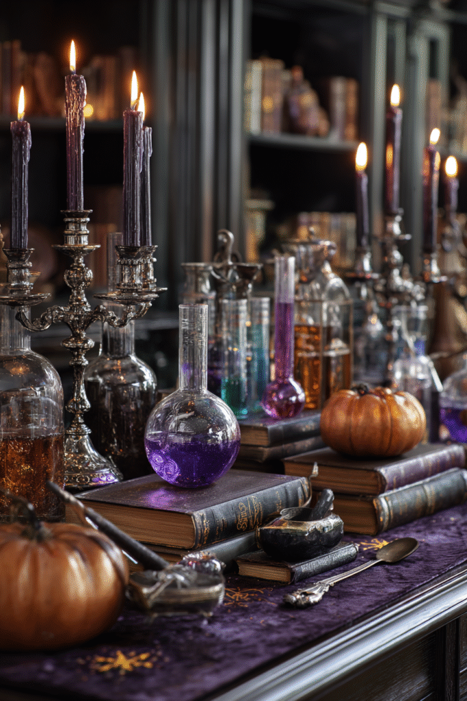 Mystical Potion Laboratory Setup