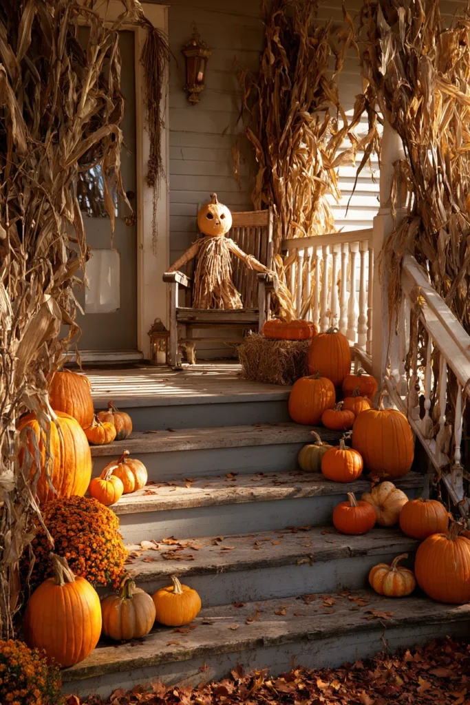 Pumpkin Patch Porch Steps