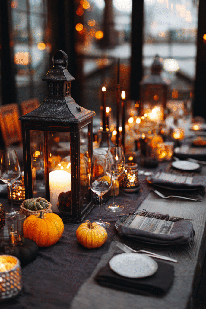 Atmospheric Halloween Party Decor Ideas Lighting Display