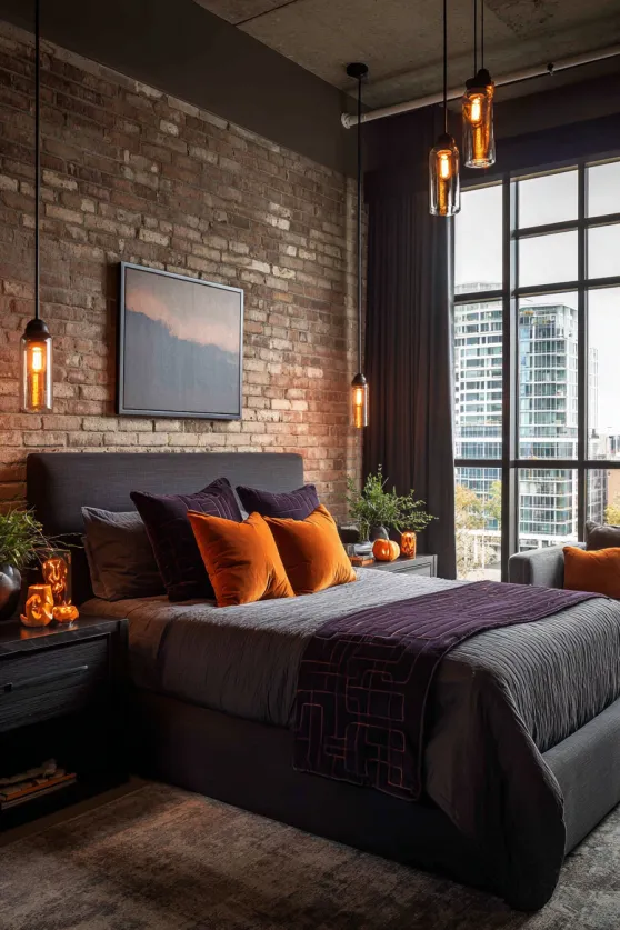 Contemporary Urban Halloween Bedroom