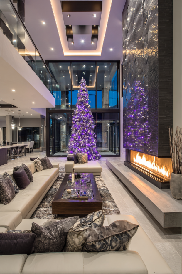 Double-Height Mathematical Pattern Great Room