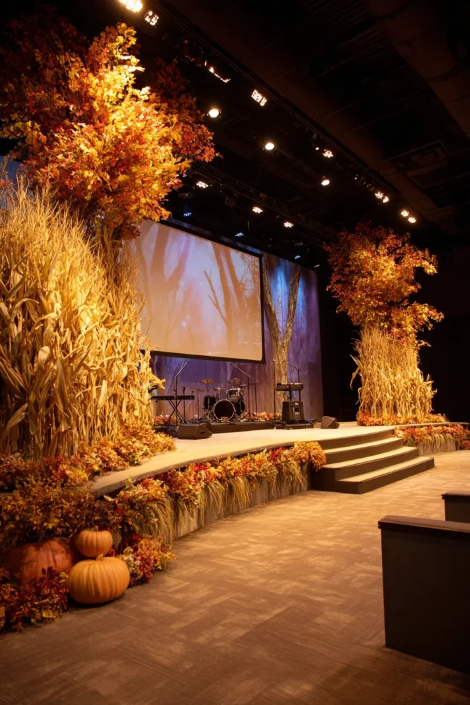 Harvest Worship Stage Design